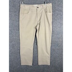 Peter Millar Men's 35/32 Beige Pants Five-Pocket Design Comfortable Versatile‎